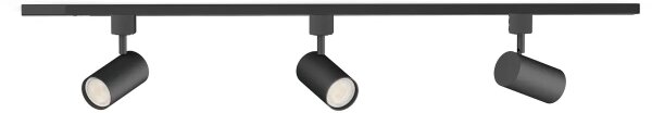 Philips - LED димируемо точково осветително тяло за релсова система EASYLINK, 3x GU10/6,2W/230V, 1 m, черно