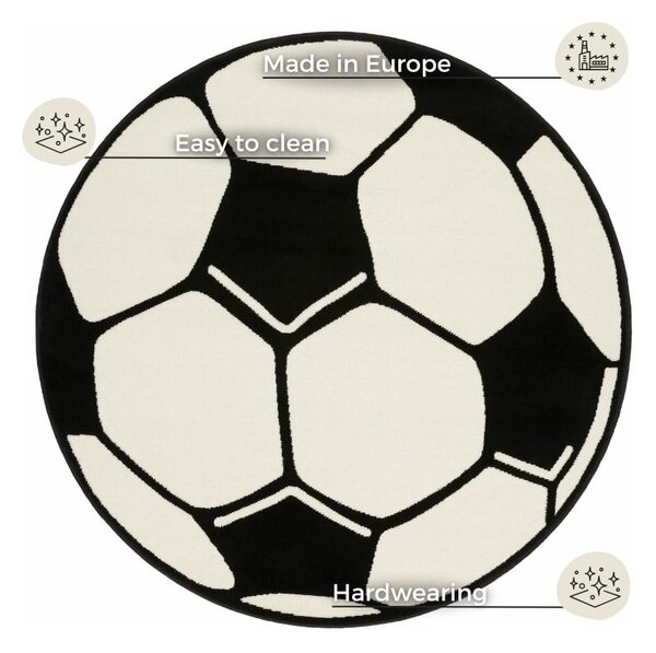 Детски килим , ⌀ 100 cm Football - Hanse Home