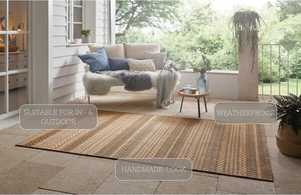 Кафяв килим за открито , 120 x 170 cm Granado - NORTHRUGS