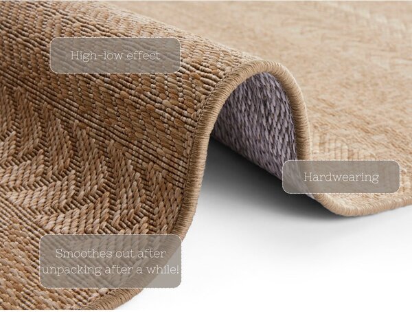 Кафяв килим за открито , 120 x 170 cm Granado - NORTHRUGS