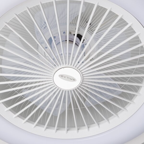 Brilagi - LED Димируема лампа с вентилатор RONDA LED/48W/230V бял + д.у