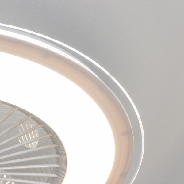 Brilagi - LED Димируема лампа с вентилатор RONDA LED/48W/230V бял + д.у
