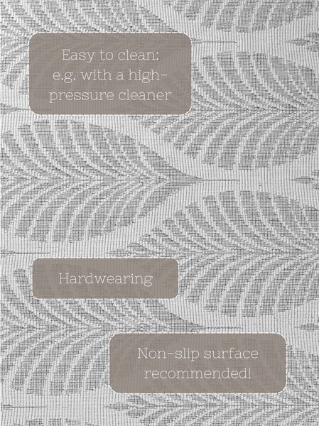 Кръгъл килим за открито и закрито в цвят слонова кост и сиво ø 160 cm Duet Liora – NORTHRUGS