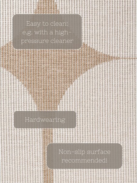 Пътека за открито и закрито в цвят слонова кост и бежово 80x250 cm Duet Bowen – NORTHRUGS