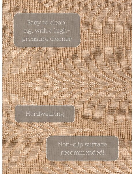 Килим за открито и закрито в цвят слонова кост и бежово 120x170 cm Duet Liora – NORTHRUGS