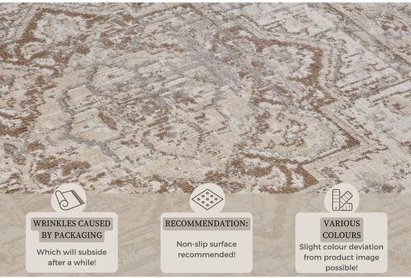 Сив/бежов килим 120x170 cm Terrain Designer Sand – Hanse Home