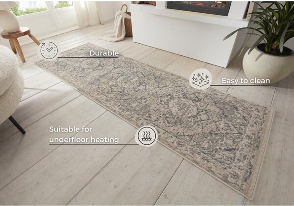 Сиво-бежова пътека 80x200 cm Terrain Designer Sand – Hanse Home