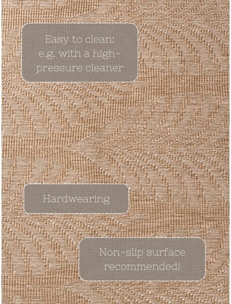 Пътека за открито и закрито в цвят слонова кост и бежово 80x250 cm Duet Liora – NORTHRUGS