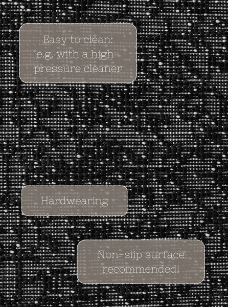Черно-бялa пътека за открито и закрито 80x250 cm Duet Kona – NORTHRUGS