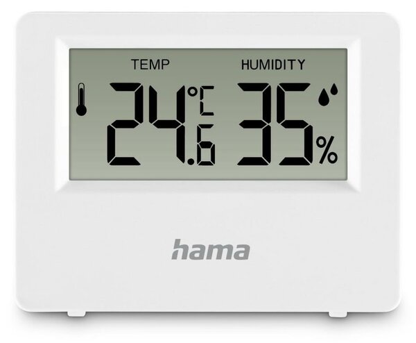 Електронна метеостанция Hama Ebro 222222, цифров дисплей, термометър/хигрометър, бяла