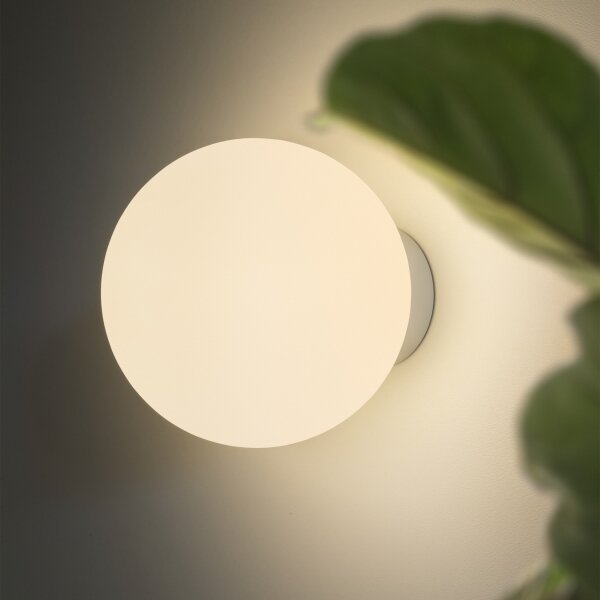 Ideal Lux - Стенно осветително тяло MAPA, 1xE27/42W/230V, Ø 20 см, бяло