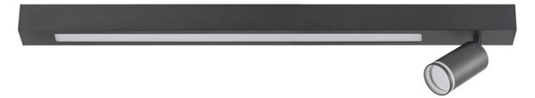LED Плафониера ПАРИЖ LED/24W/230V + 1xGU10/10W черен