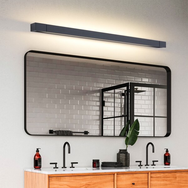 Brilagi-LED Осветление за огледало за баня AQUA LINE LED/24W/230V 90 см IP44 черно