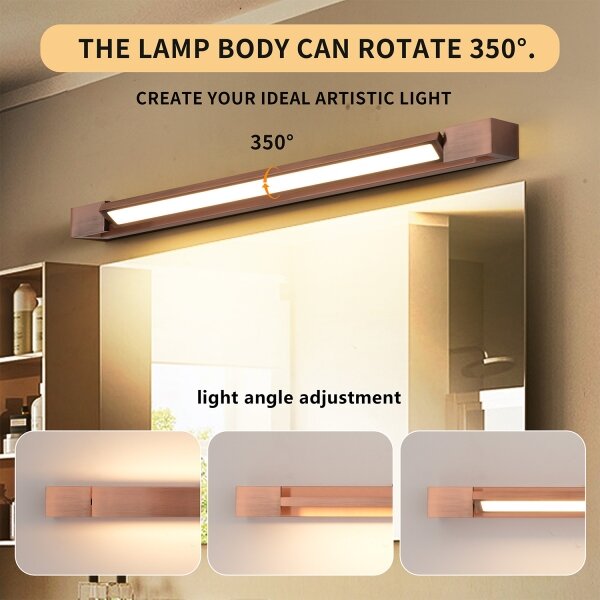 Brilagi-LED Осветление за огледало за баня AQUA LINE LED/18W/230V 60 cm IP44 бронзово