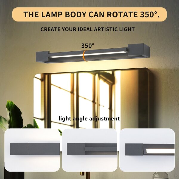 Brilagi - LED Баня. осветление за огледало AQUA LINE LED/12W/230V 45 cm IP44 антрацит