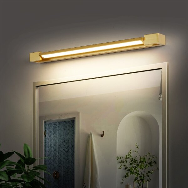 Brilagi-LED Огледално осветление за баня AQUA LINE LED/18W/230V 60 cm IP44 златисто