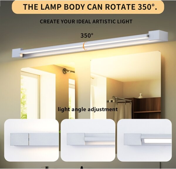 Brilagi-LED Огледала за баня с LED осветление AQUA LINE LED/36W/230V 120 см IP44 матов хром