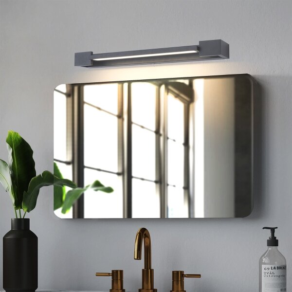 Brilagi - LED Баня. осветление за огледало AQUA LINE LED/12W/230V 45 cm IP44 антрацит