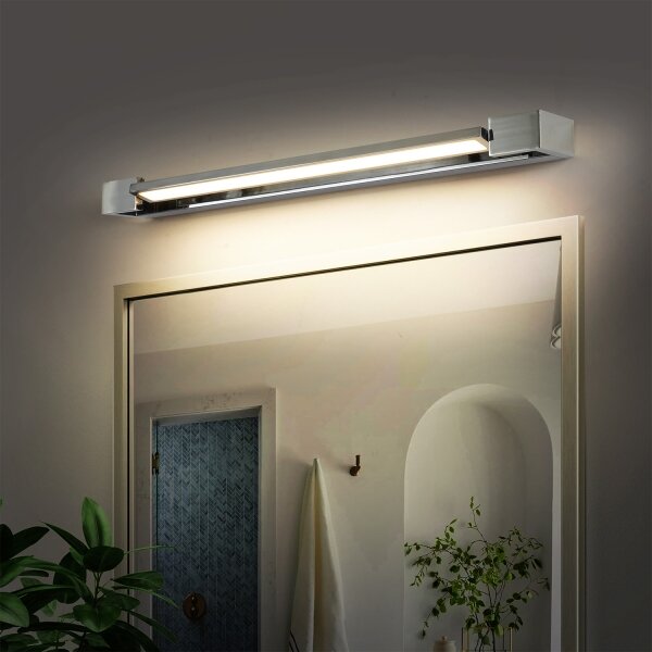 Brilagi-LED Огледало за баня с осветление AQUA LINE LED/18W/230V 60 cm IP44 лъскав хром