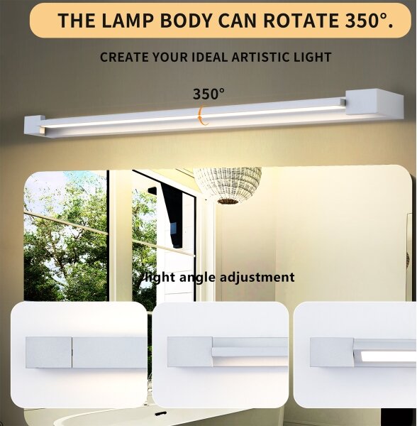Brilagi-LED Огледало за баня с LED осветление AQUA LINE LED/24W/230V 90 cm IP44 матов хром