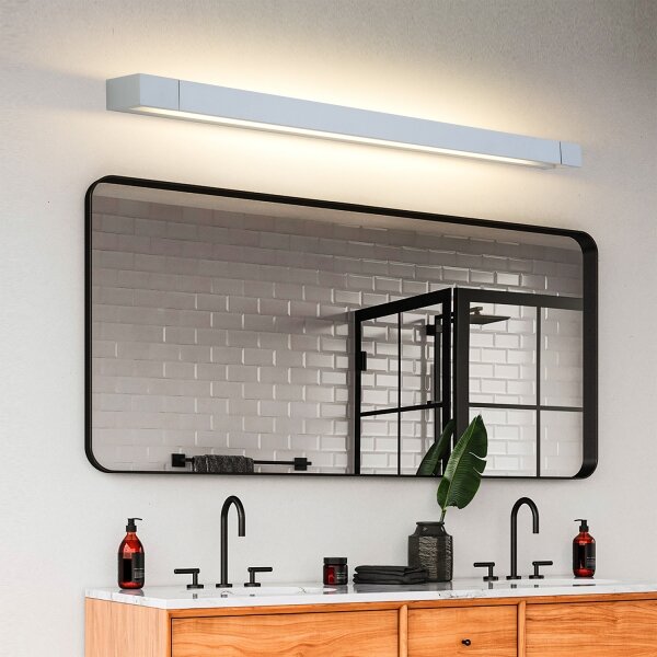 Brilagi-LED Огледало за баня с LED осветление AQUA LINE LED/24W/230V 90 cm IP44 матов хром