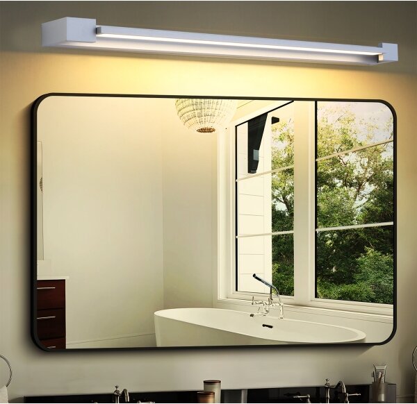 Brilagi-LED Огледало за баня с LED осветление AQUA LINE LED/24W/230V 90 cm IP44 матов хром
