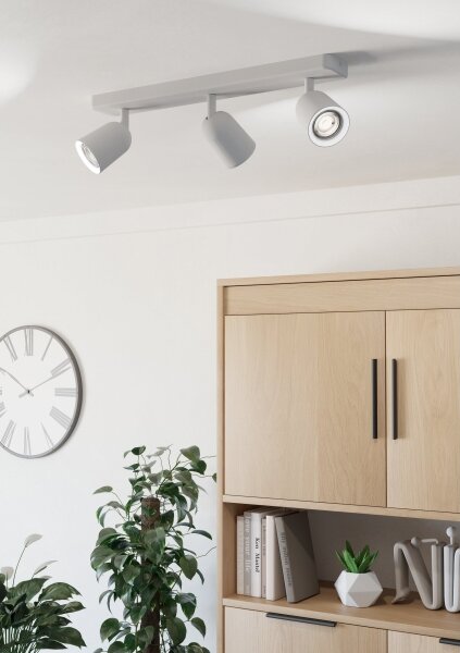 Eglo 901947 - Точково осветително тяло CAMALDOLI 3xGU10/10W/230V бяло