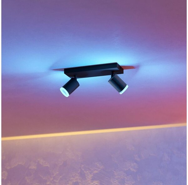 Eglo 901941 - LED RGBW димируемо точково осветително тяло MELITELLO-Z 2xLED/3,7W/230V черно