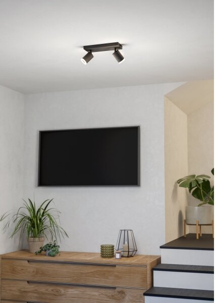 Eglo 901941 - LED RGBW димируемо точково осветително тяло MELITELLO-Z 2xLED/3,7W/230V черно