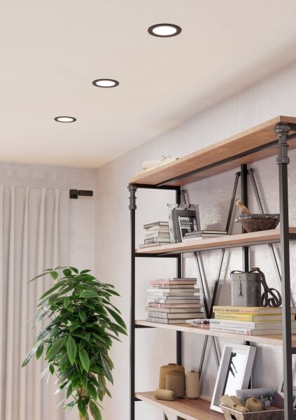 Eglo 901413-LED Вградено осветително тяло за баня FUEVA LED/6,3W/230V Ø 11,9 cm IP44 черно