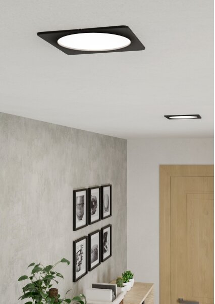 Eglo 901392 - LED вградено осветително тяло FUEVA LED/10,5W/230V 16,6x16,6 cm черно