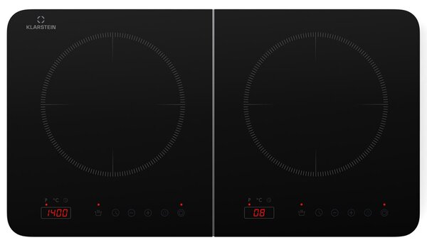 Klarstein Двоен индукционен плот Cookio 3500W с таймер от стъклокерамика