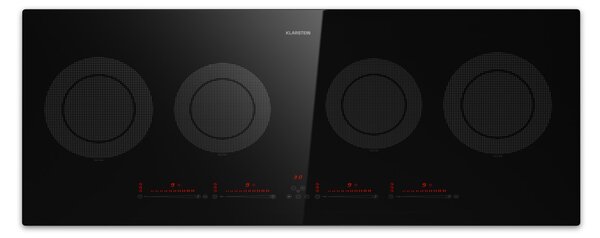 Klarstein Masterzone Slim Round, индукционен плот, макс. 7200 W, вграден, 4 зони