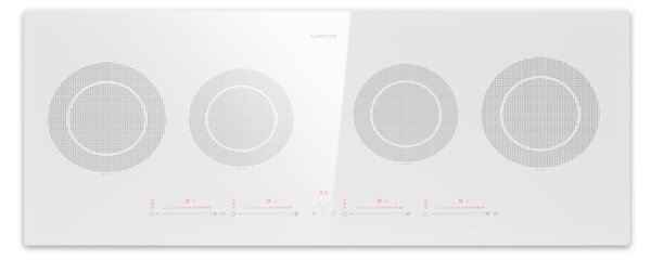 Klarstein Masterzone Slim Round, индукционен плот, макс. 7200 W, вграден, 4 зони