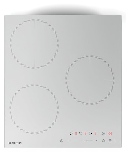 Klarstein Delicatessa Индукционен плот, 45 см, 6600 W, 3 нагреваеми плочи, Slider-Control, Boost