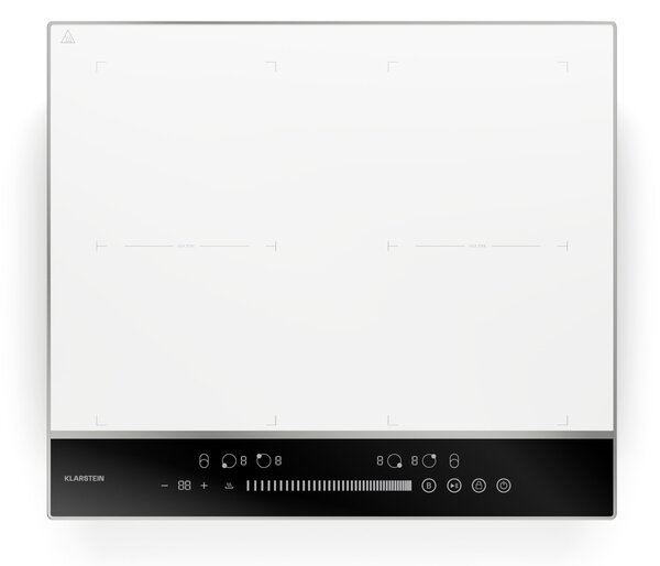 Klarstein DualTone Flex индукционен плот, Flex Zone, LED дисплей, Управление с плъзгачи, 7200 W