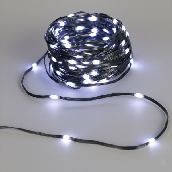 Aigostar - LED соларен коледен гирлянд 300xLED/8 режима 32 m IP65 студено бяло 1200 mAh