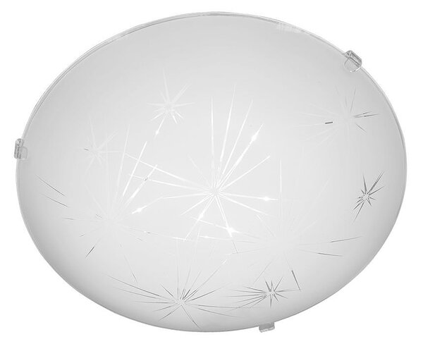 Плафониера ИСКРИ LED, ø300, бял гланц, 12W, 4000K