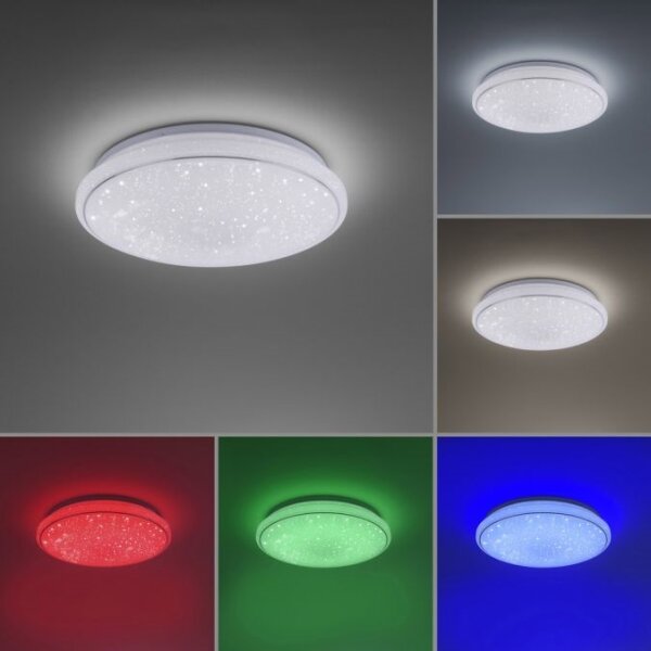 Leuchten Direkt 14743-16 - LED RGB Димируема ламмпа JUPI LED/28W/230V + д.у