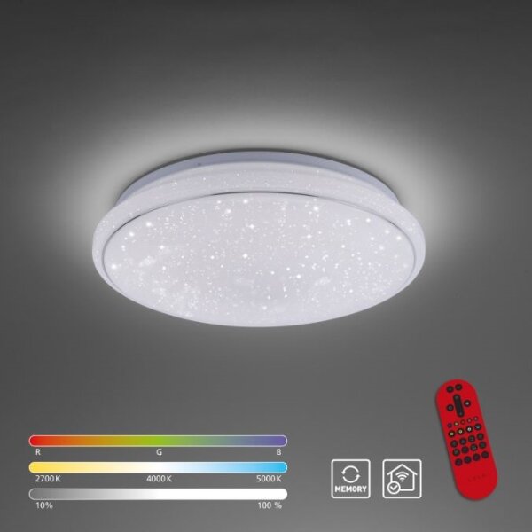 Leuchten Direkt 14743-16 - LED RGB Димируема ламмпа JUPI LED/28W/230V + д.у