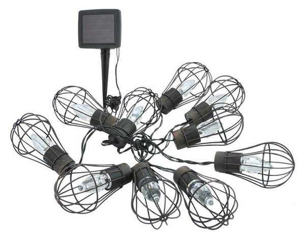 LED соларен външен гирлянд 10xLED/1,2V 300mAh 3,8m IP44