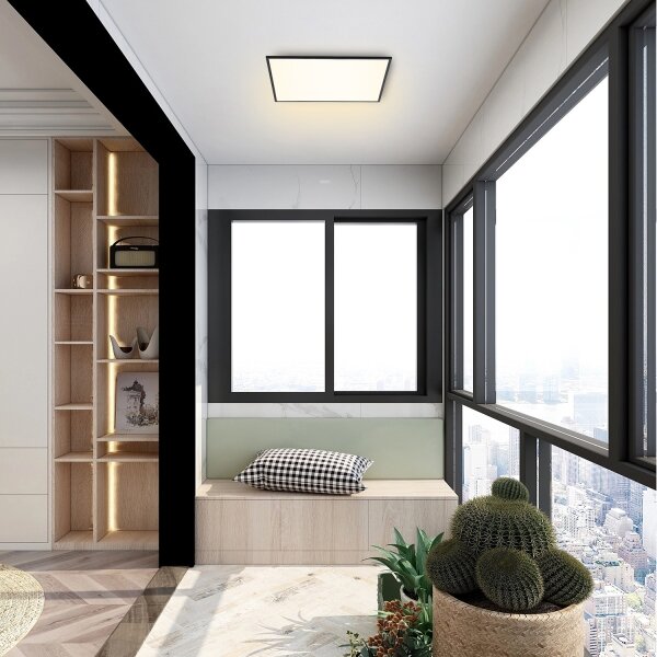 Brilagi - LED Димируема лампа SLIMFRAME LED/36W/230V 45x45 см черен + д.у