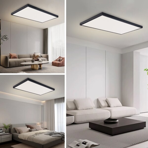 Brilagi -LED плафон за баня FRAME LED/96W/230V 120x60 cm IP44 черен