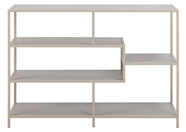 Сива библиотека 114x78x35 cm Seaford – Actona