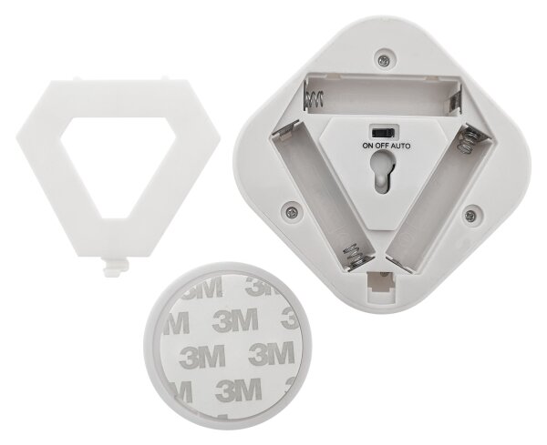 LED нощна лампа със сензор LED/0,5W/4,5V 3xAAA бяла