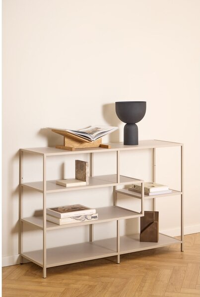 Сива библиотека 114x78x35 cm Seaford – Actona