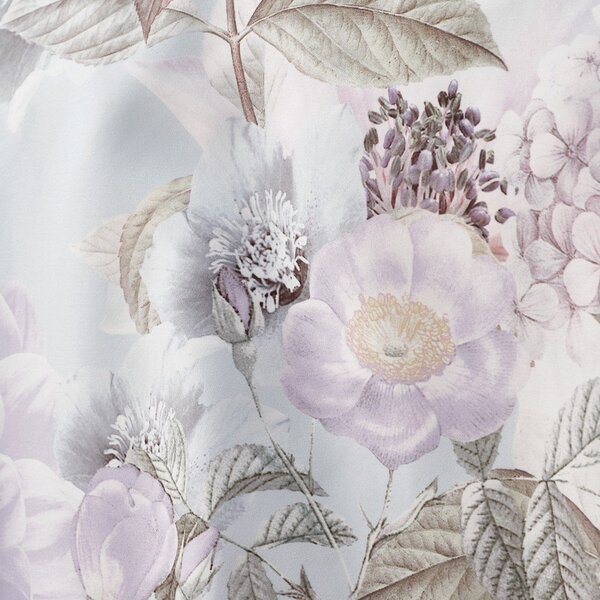 Светлосиньо единично спално бельо 135x200 cm Floral Serenity – RHS