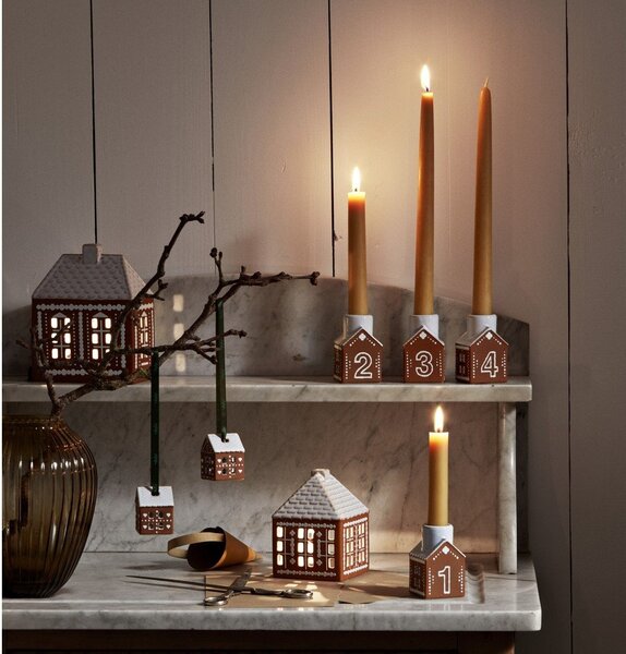 Керамичен адвент свещник Gingerbread – Kähler Design