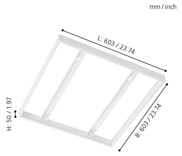 Eglo 61358 - Рамка за Таванна Панел SALOBRENA 603x603mm