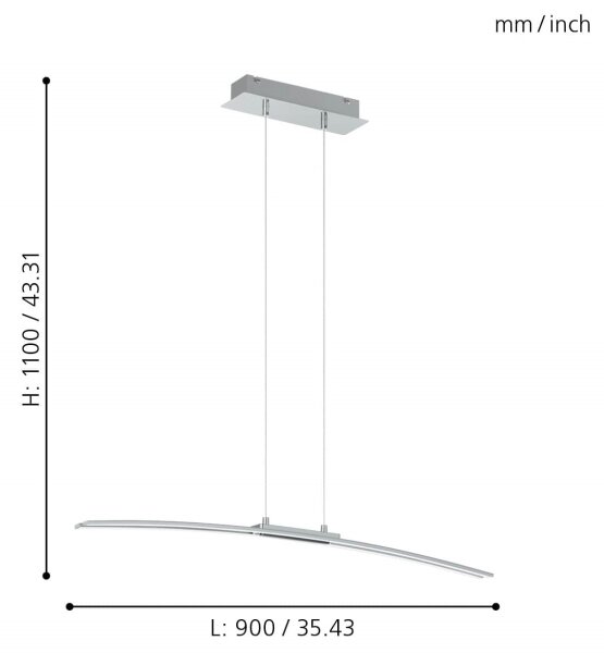 Eglo 95147 - LED Полилей LASANA LED/30W/230V
